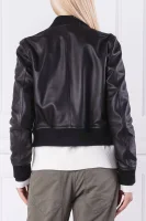 Skórzana kurtka | Regular Fit Calvin Klein czarny
